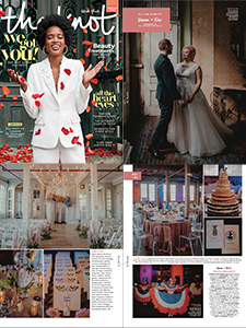 The Knot magazine feature collage
