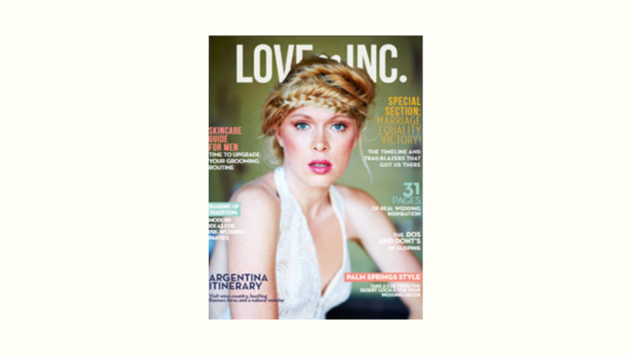 Love Inc Magazine cover